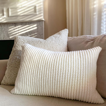 Serenity Ridged Pillow Cover