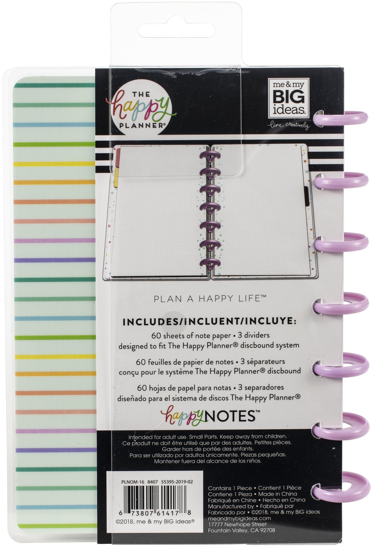 Happy Planner Mini Notebook W/60 Sheets - Be You Not Them Educational