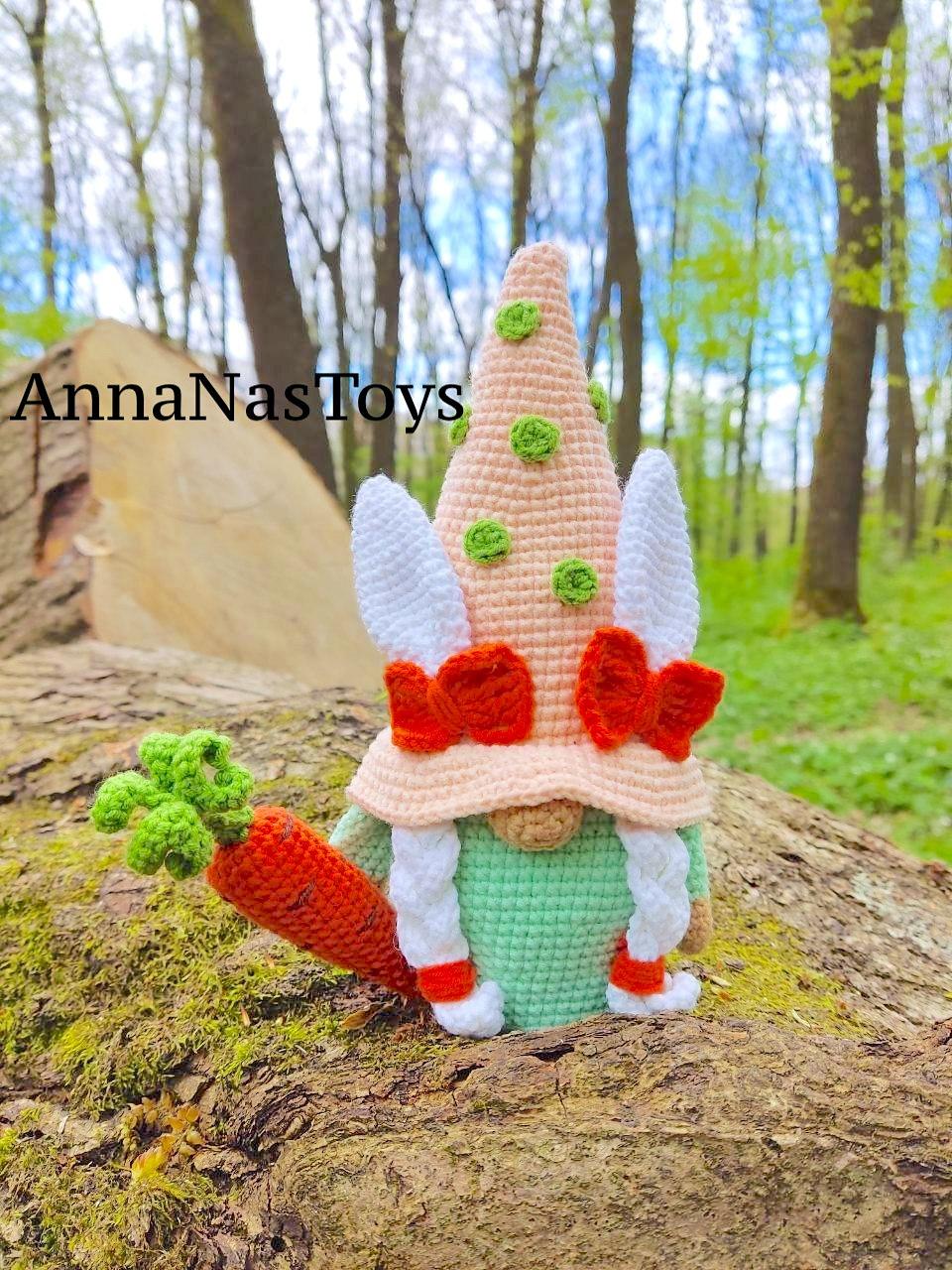Spring Easter gnome girl