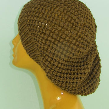 Simple Chunky Lacey Tam Slouch Hat