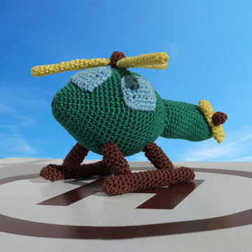Amigurumi Häkelanleitung Spielzeug Luftfahrzeug Hubschrauber :-)