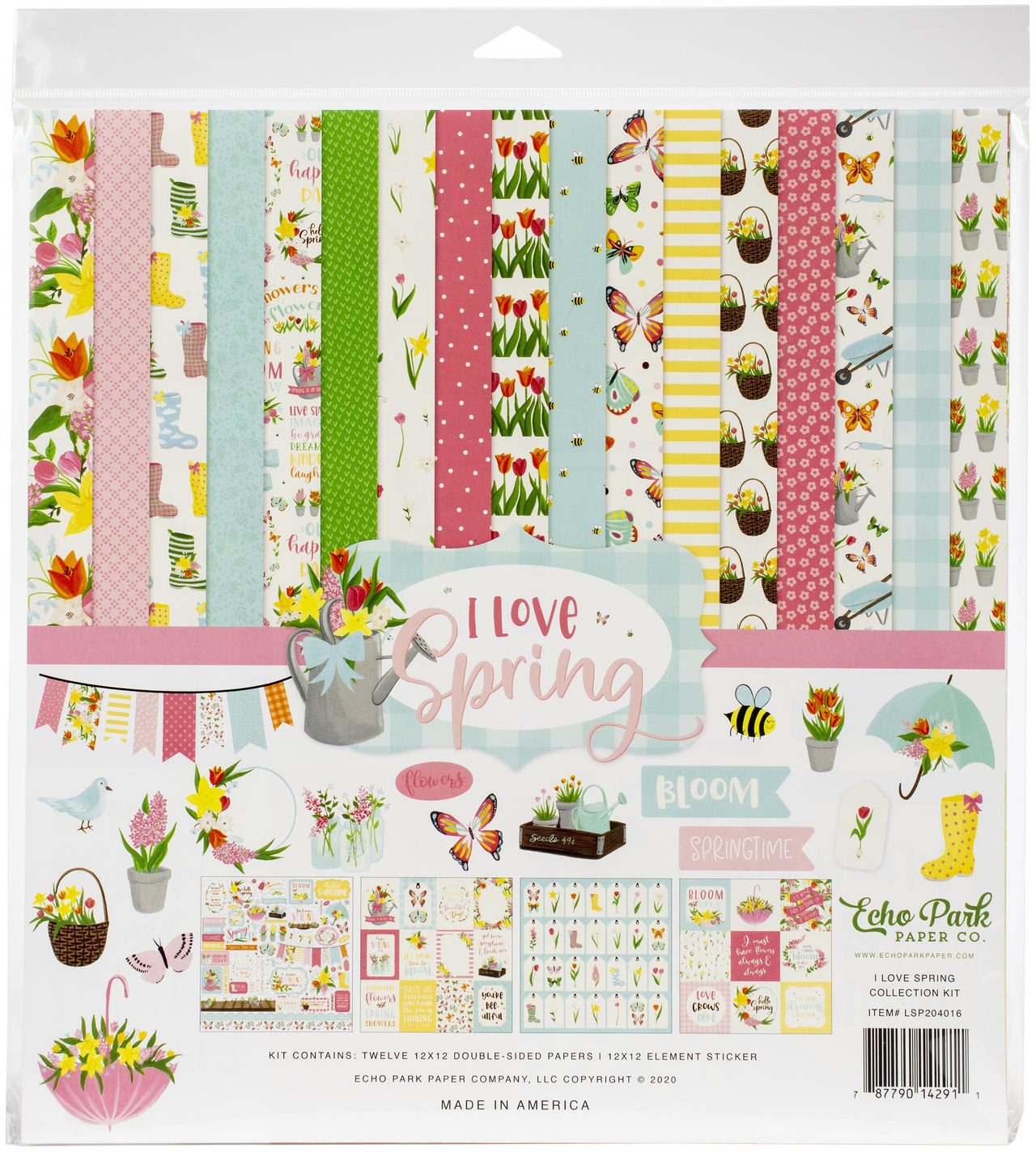 Echo Park Paper Echo Park Collection Kit 12"X12" - I Love Spring
