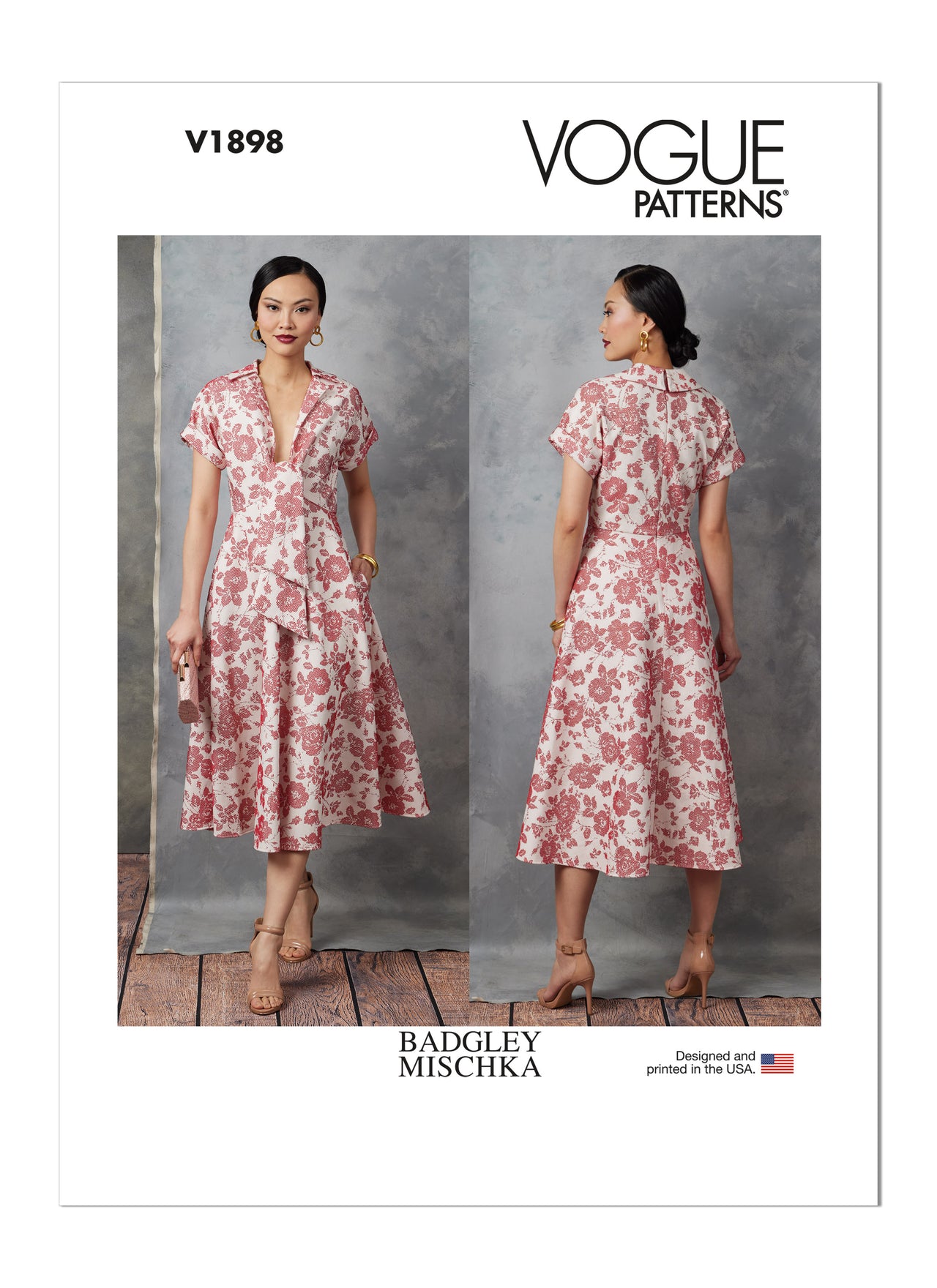 Vogue Sewing Misses' Dress by Badgley Mischka V1898 - Sewing Pattern