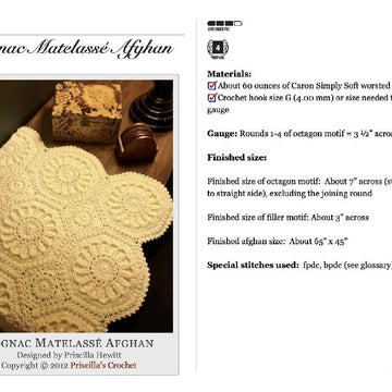 Cognac Matelassé Afghan