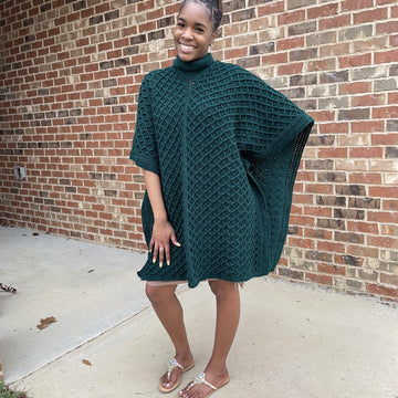Draped in Diamonds Poncho