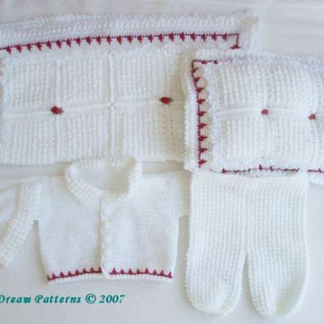 Crochet Pattern boys set with blanket #50