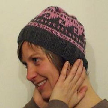 Rosy & Grey Hat