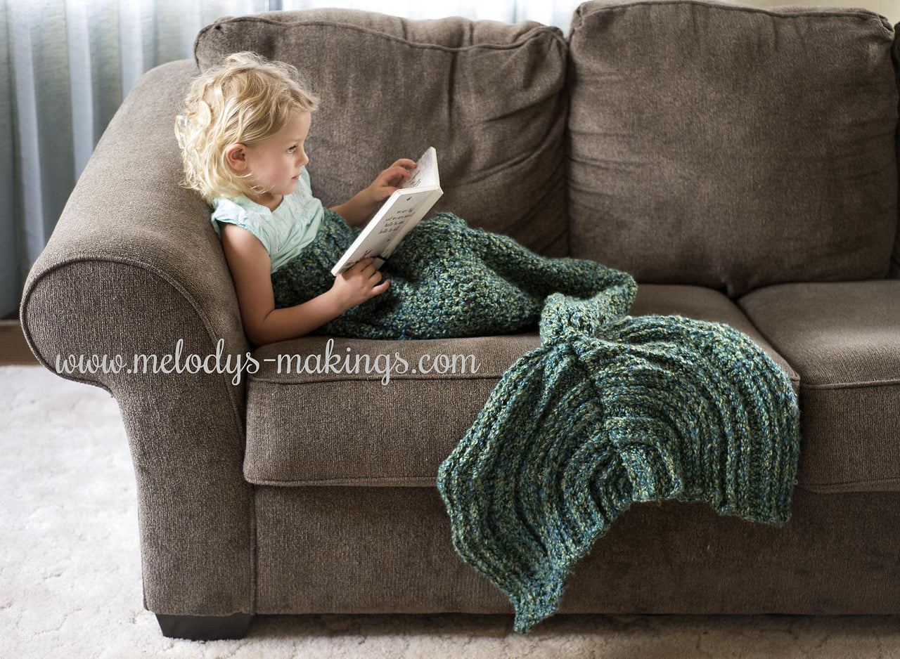 Mermaid Tail Blanket ~ Crochet Version