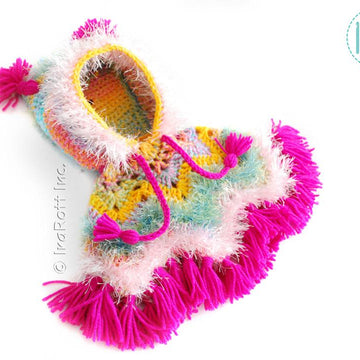 Fiesta Owl Doll Poncho with Hood