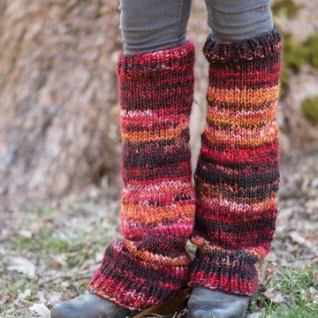 Xue Legwarmers in Berroco Millefiori Big - 392-8 - Downloadable PDF