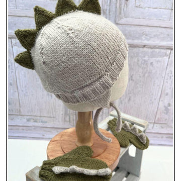 Dinosaur Hat and Mittens Set