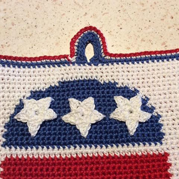 Republican elephant logo pot holder