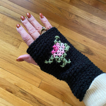 Cross Stitch Headband & Mitts