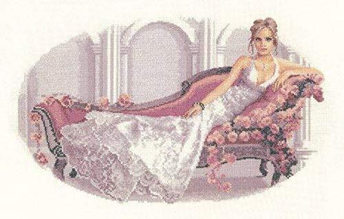 Heritage Abbi, 28 count Evenweave Cross Stitch Kit - JLAB1222-28C