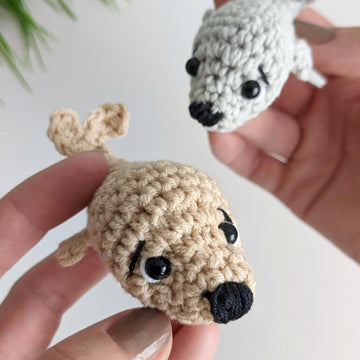 Crochet seal pattern, NO SEW crochet plush pattern, amigurumi sea animal