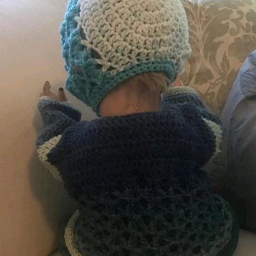 Crochet Textured Baby Cardigan