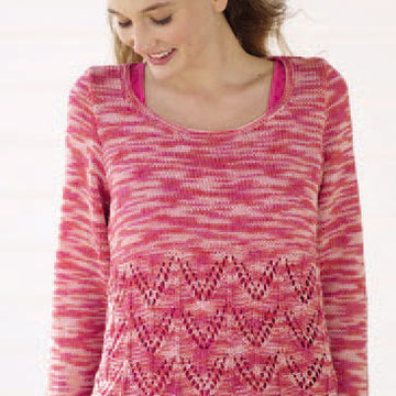 Long and Short Sleeved Sweaters in Sirdar Cotton Prints DK - 7943 - Downloadable PDF