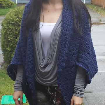 Easy Peekaboo Eyelet Crochet Shrug