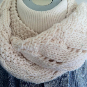 Cable Lace Scarf