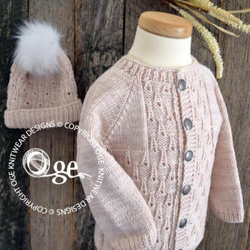 Raindrops Cardigan & Hat - P185