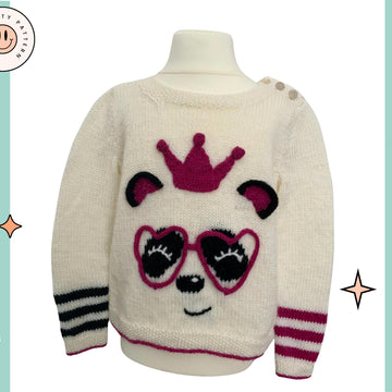 Panda Queen, Panda Pullover for Party Princess