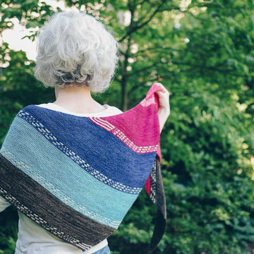 Finley Breese Morse Code Shawl