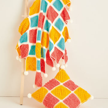 Hayfield 10120 Blanket & Cushion Exclusive LoveCrafts Kit