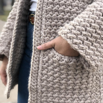 Even moss stitch sweater