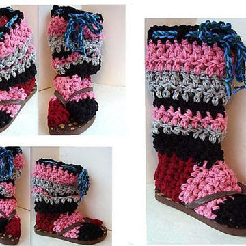 472 Flip Flop Boot style Indoor/Outdoor slippers