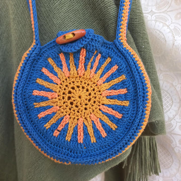 Sunburst Round Tote Bag