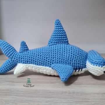 Hank the Hammerhead Shark - US Terminology - Amigurumi