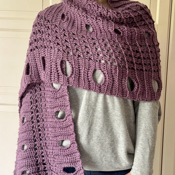 Easy Prayer Shawl Comfort Shawl Circles of Solace Wrap Shawl