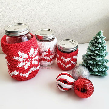 'The Heart of Christmas' Mason Jar Cozies