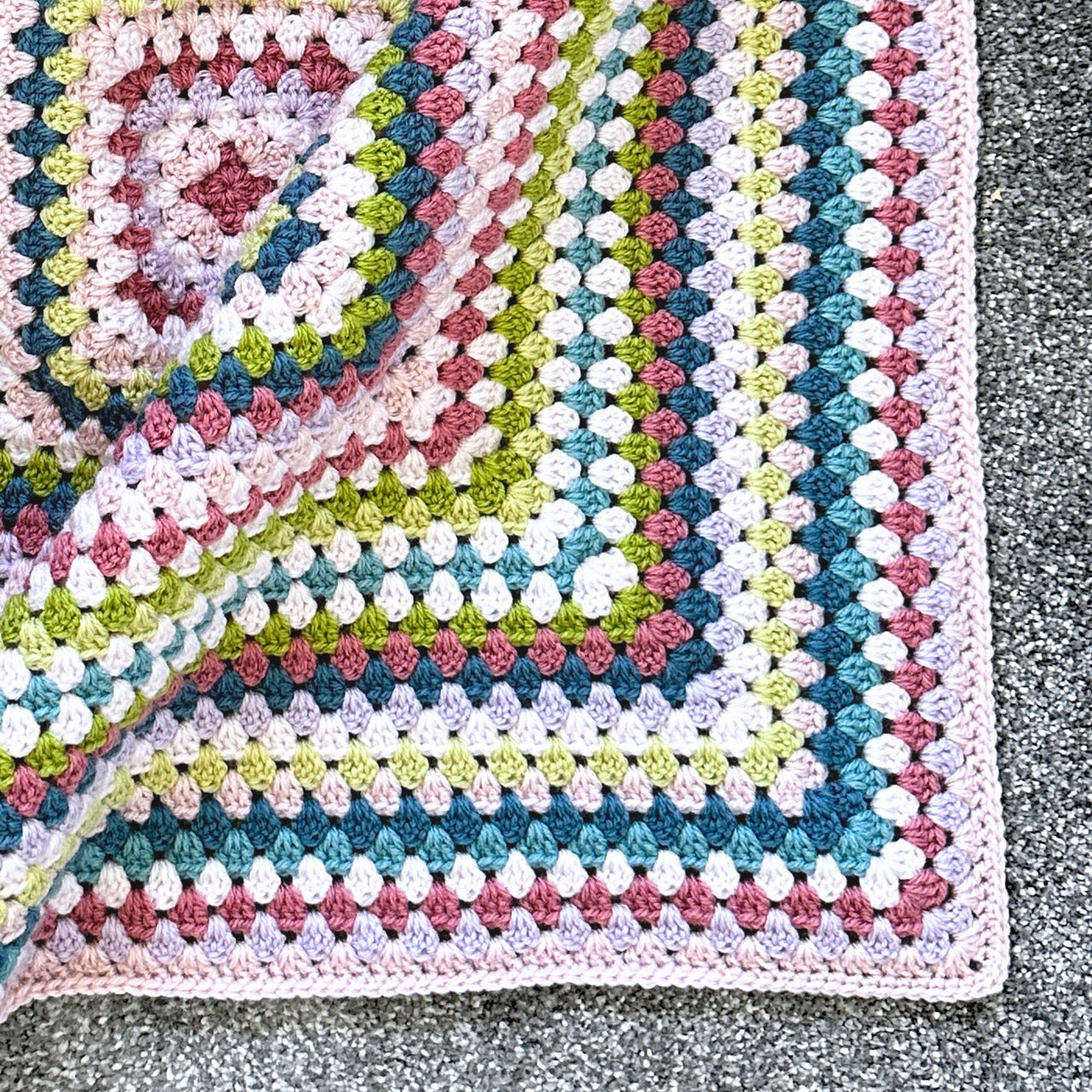 Meadow Mist Granny Square Blanket