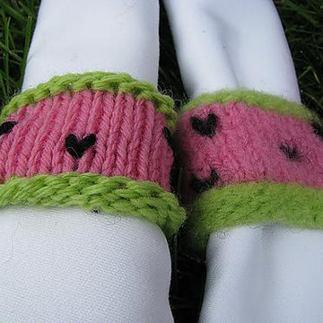 Summer Picnic Pleasers: Watermelon Glass Cozy and Napkin Ring Set
