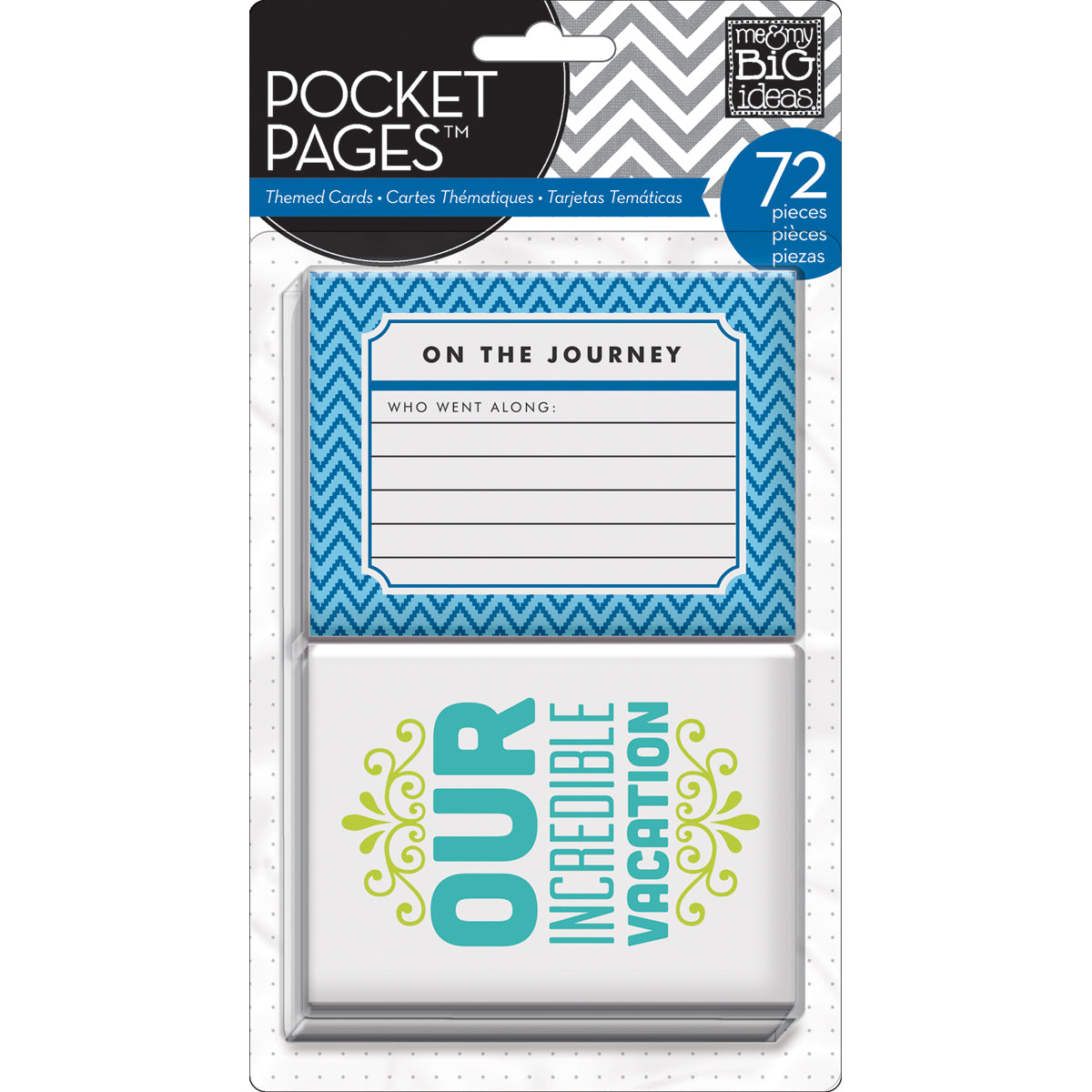 Pocket Pages Themed Cards 72/Pkg - Travel