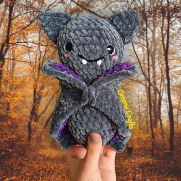 Bat Plush Toy for Halloween - Crochet Pattern for Beginners