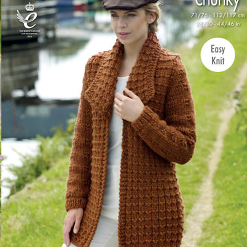 Jacket & Sweater in King Cole Big Value Super Chunky - 4707 - Leaflet