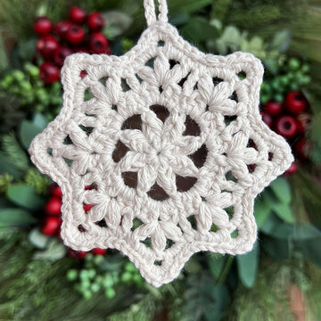 Puff Star Snowflake Ornament