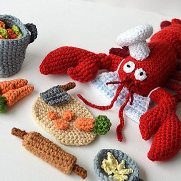 Monsieur the Lobster Chef Amigurumi Pattern
