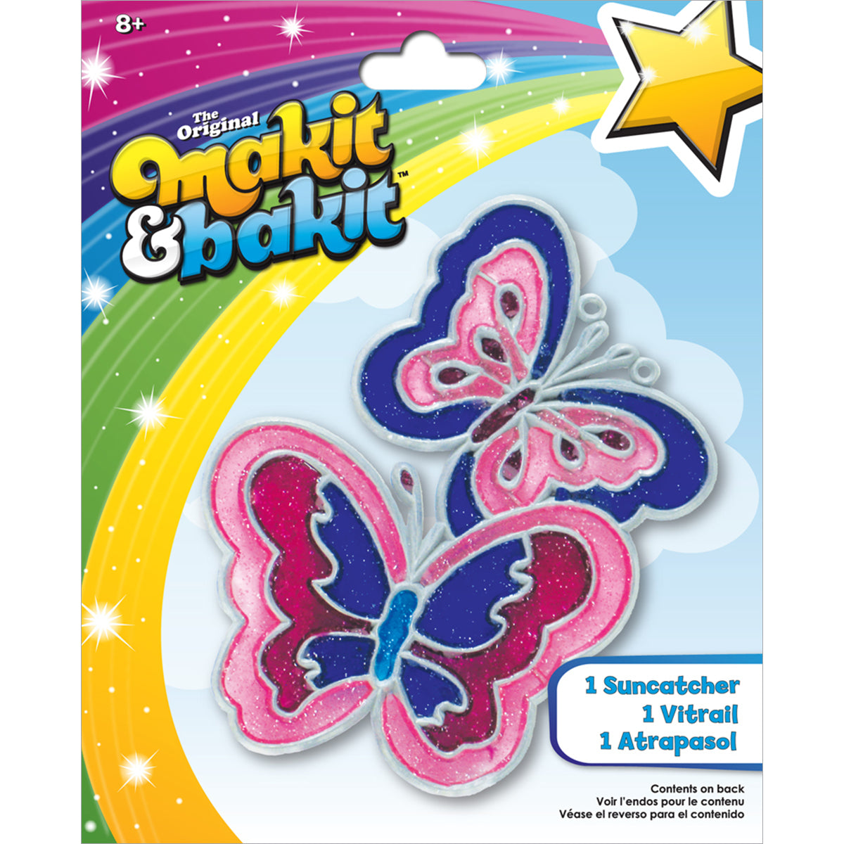 American Crafts Makit & Bakit Suncatcher Kit - Butterflies