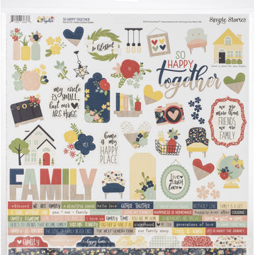 Simple Stories Collection Kit 12"X12" - So Happy Together