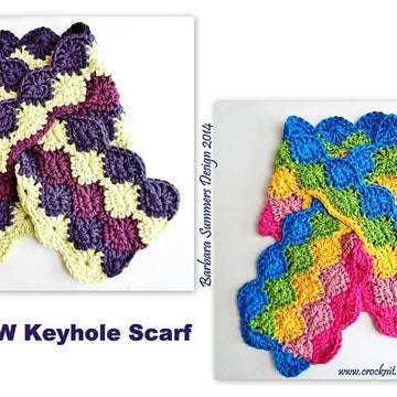 RAINBOW Keyhole Scarf