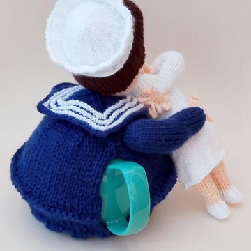 End of the War Kiss Tea Cosy