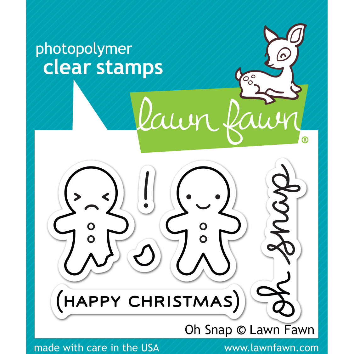 Lawn Fawn Clear Stamps 3"X2" - Oh Snap