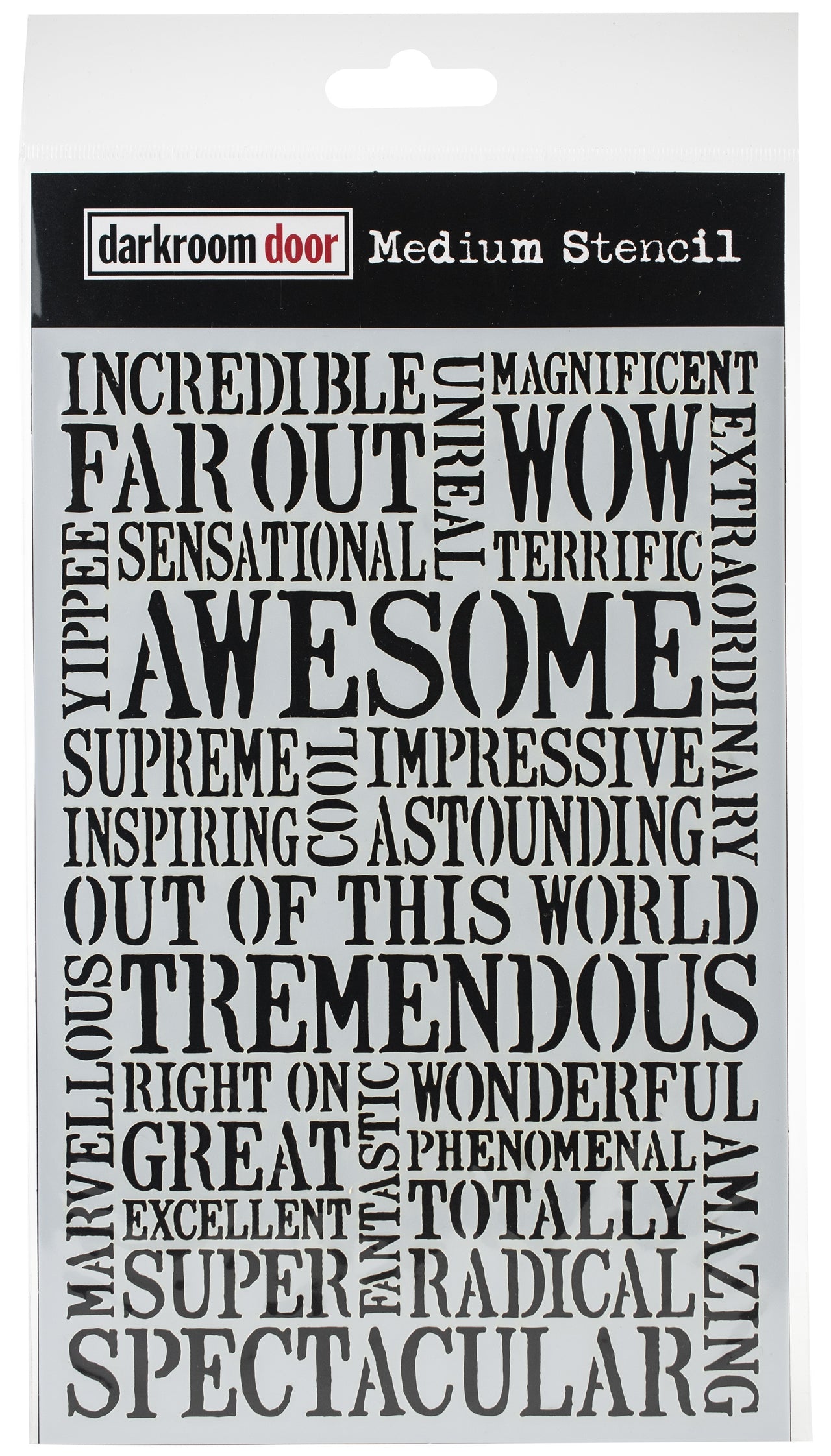 Darkroom Door Stencil 6"X9" - Wellbeing