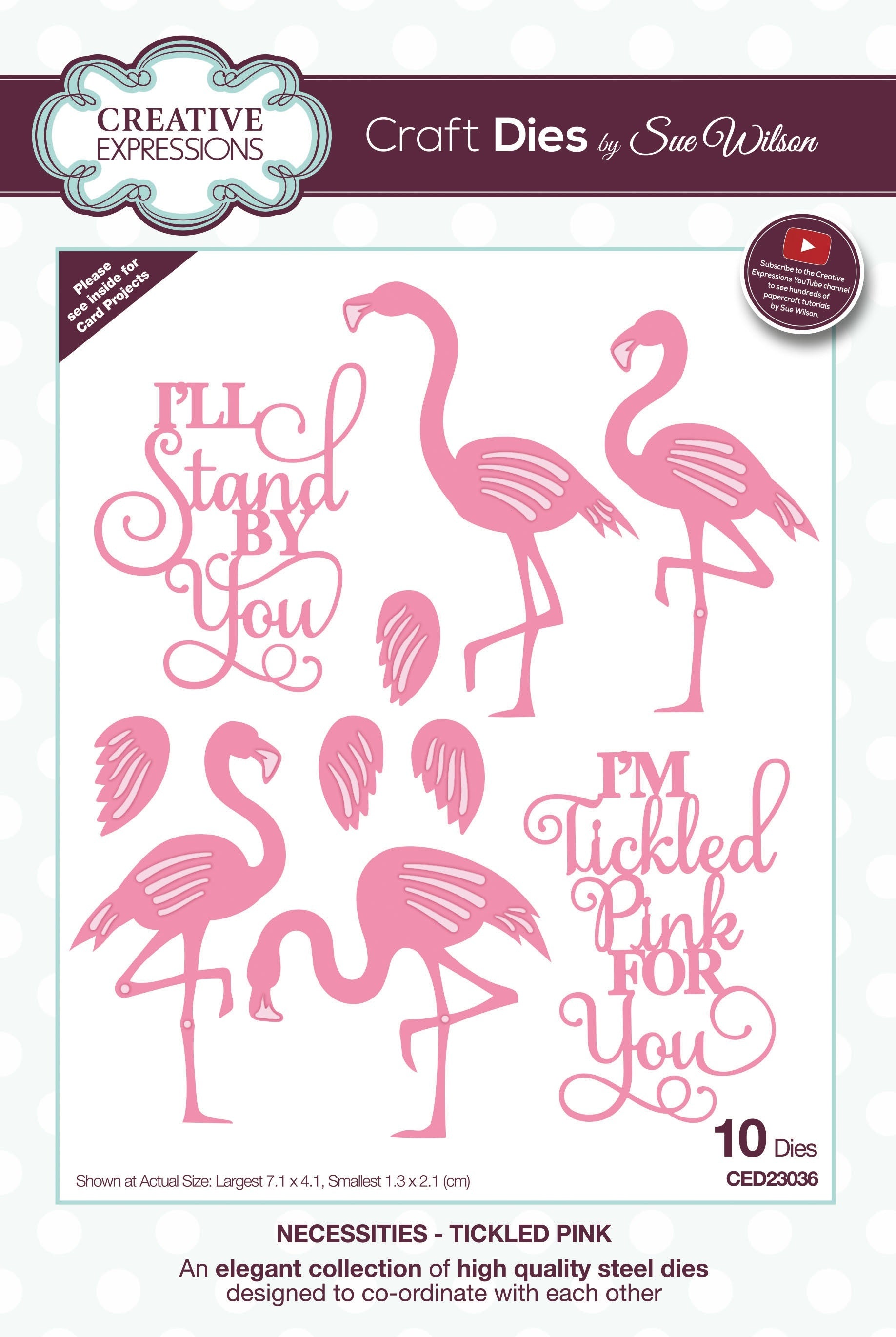 Creative Expressions Craft Dies By Sue Wilson - Necessities-Tickled Pink