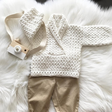Atlas Baby Shawl Collar Sweater N 495