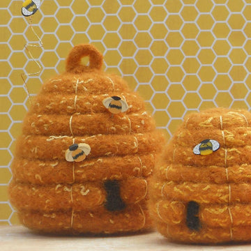 Felted Woolly Beehive Skep