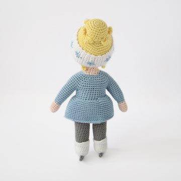 Imogen the Ice Skater Amigurumi Doll
